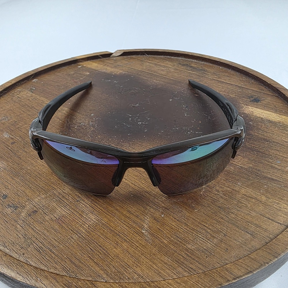 Oakley Flak 2.0 Sunglasses Mens One Size Black Brown Mirrored Wrap OO9188-59